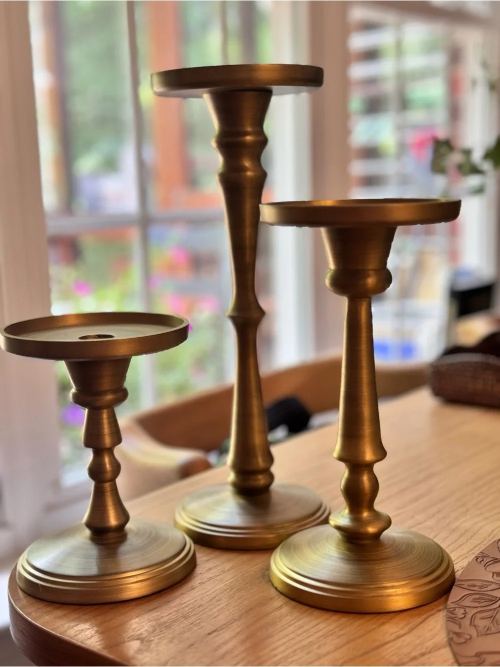 - Booker Pillar Holders  / Candle Holder | Pottery Barn ~ Set of 3